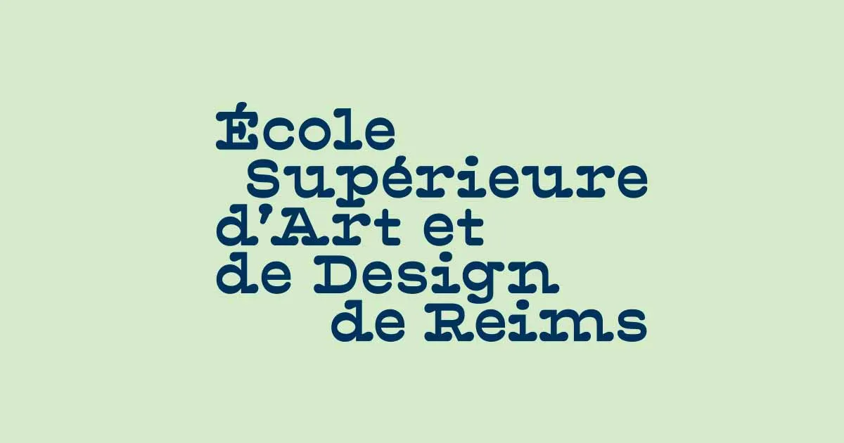 Banner image from the École Supérieure d'Art et de Design de Reims website