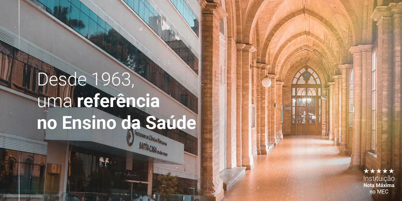 Banner image from the Faculdade de Ciências Médicas da Santa Casa de São Paulo website