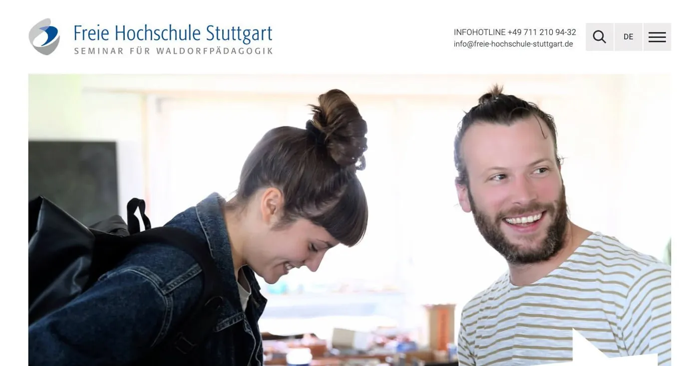 Banner image from the Free University of Stuttgart website