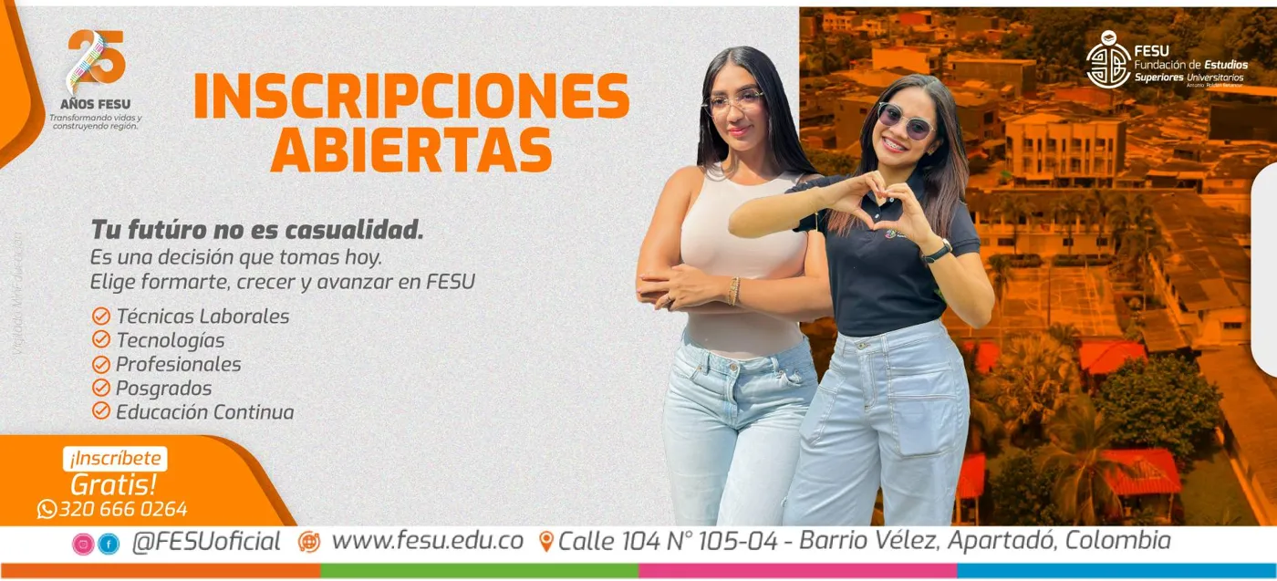Banner image from the Fundación de Estudios Superiores Universitarios de Urabá website