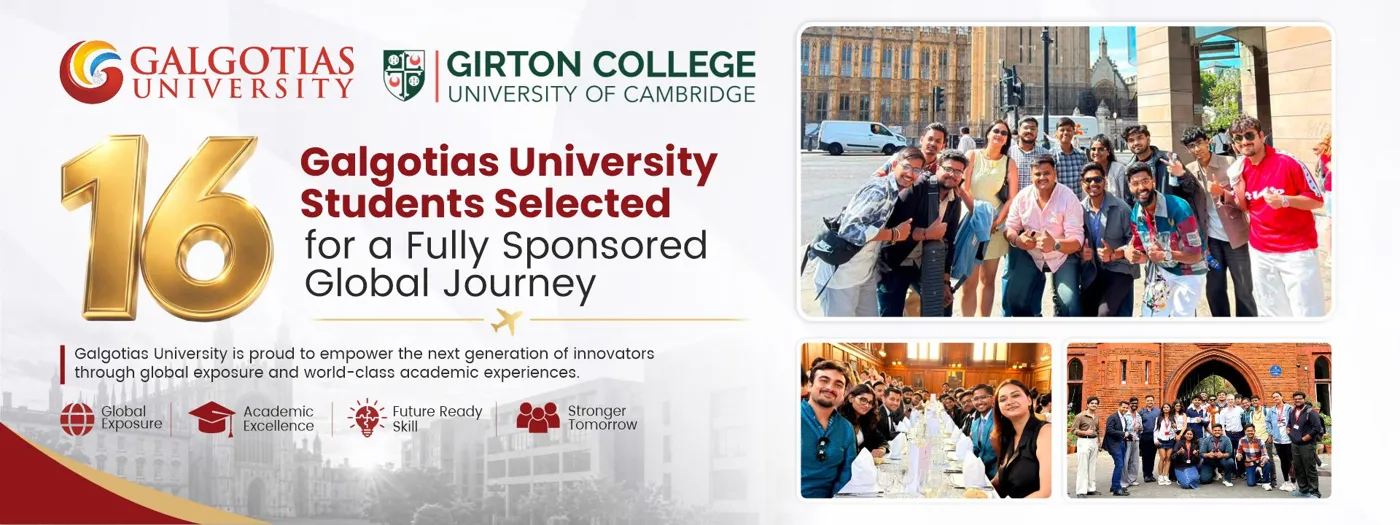 Banner image from the Galgotias University website