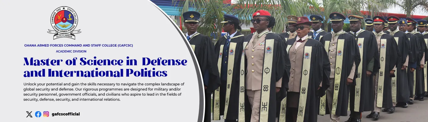 Banner image from the Ghana Armed Forces Command and Staff College website