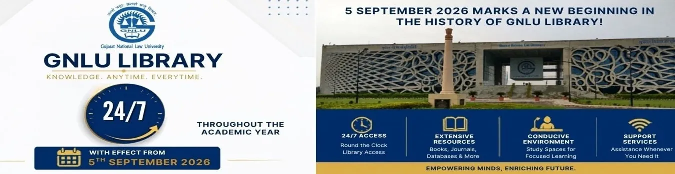 Banner image from the Gujarat National Law University website