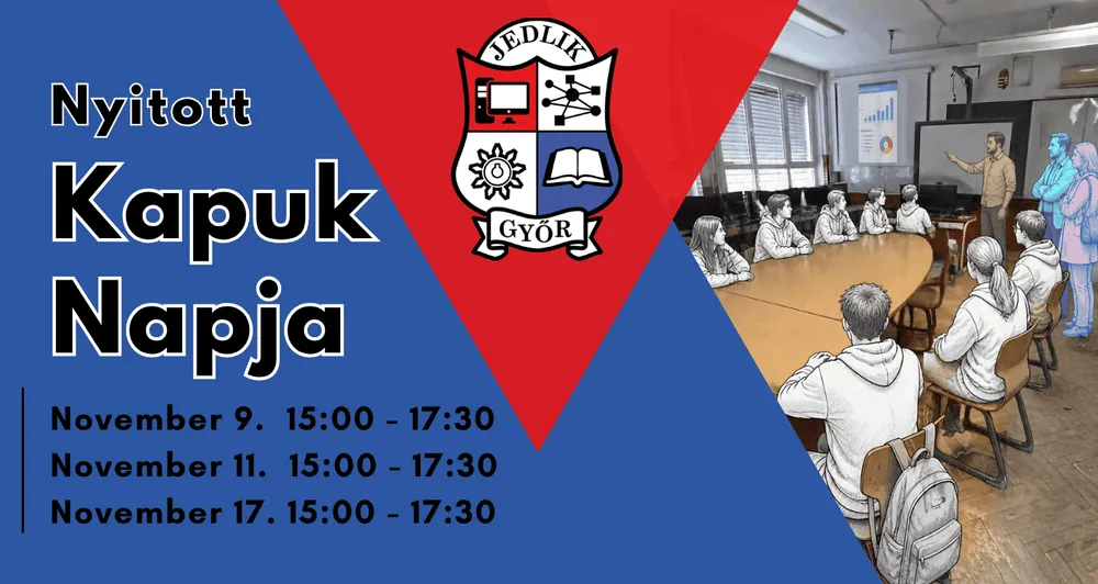 Banner image from the Győr Jedlik Ányos Mechanical Engineering and Informatics Technical School website