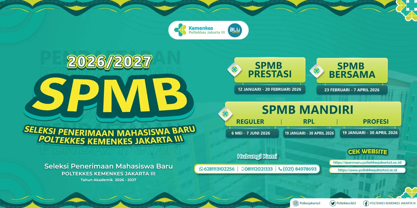 Banner image from the Health Polytechnic of the Ministry of Health Jakarta III website