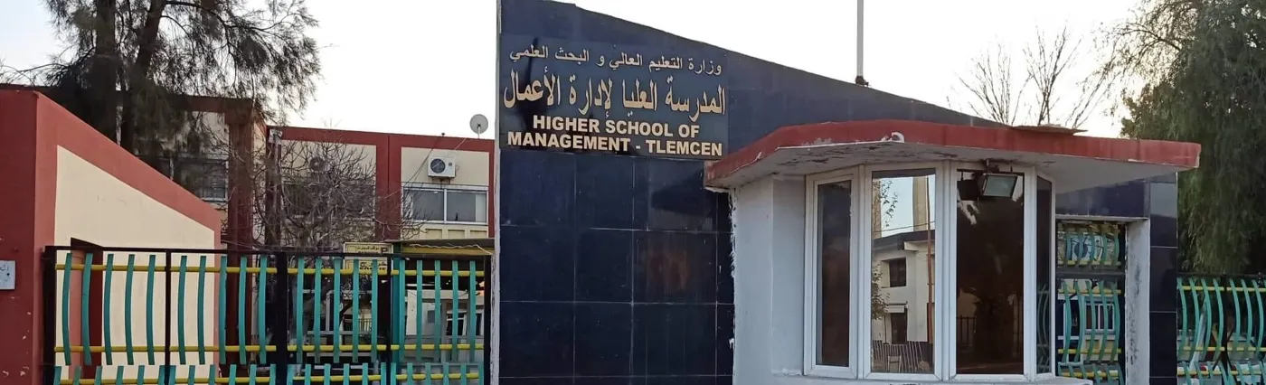 Banner image from the Higher School of Management of Tlemcen website