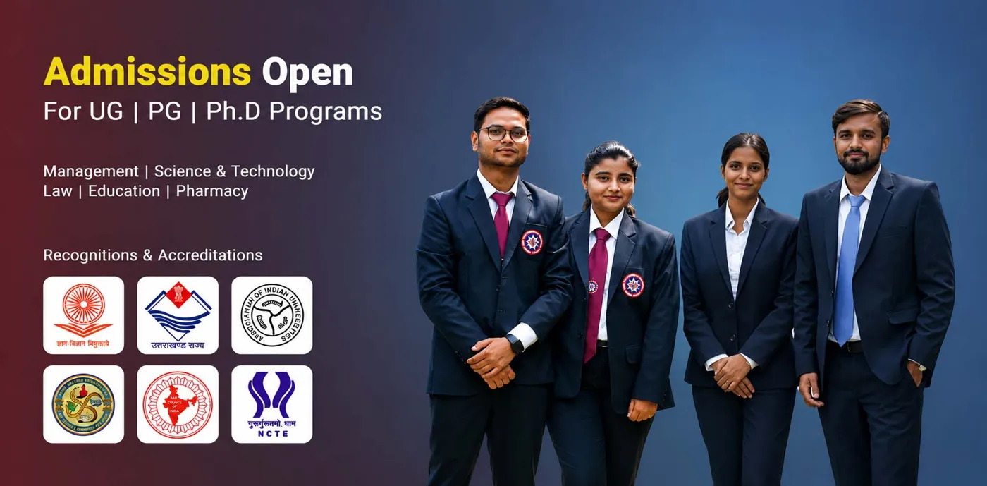 Banner image from the ICFAI University, Dehradun website