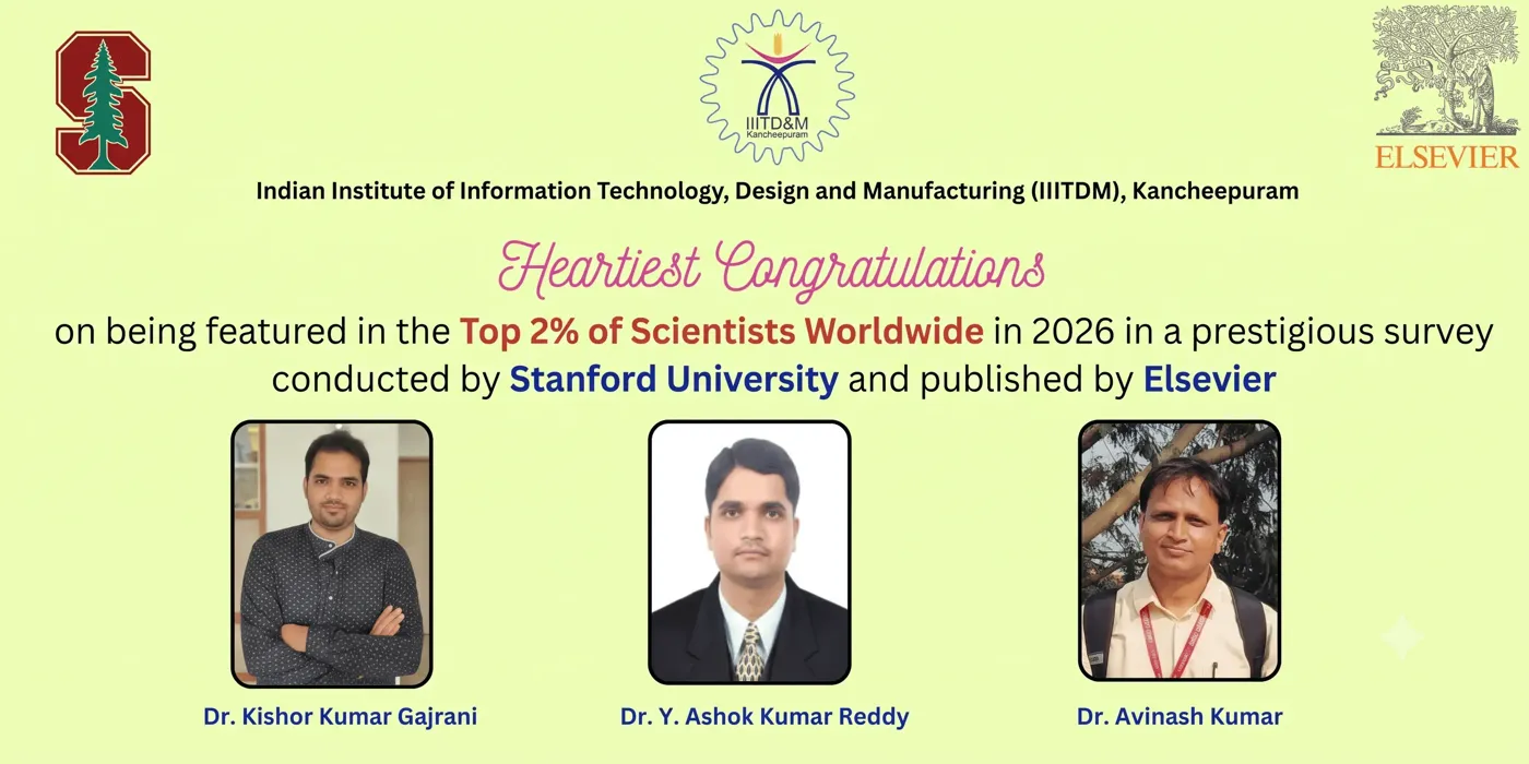 Banner image from the Indian Institute of Information Technology, Design and Manufacturing, Kancheepuram website