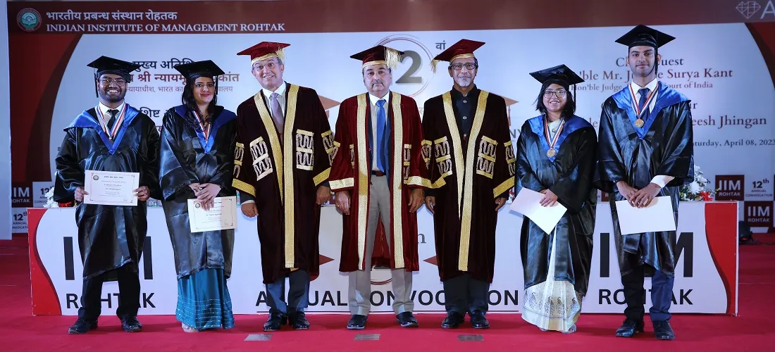 Banner image from the Indian Institute of Management Rohtak website
