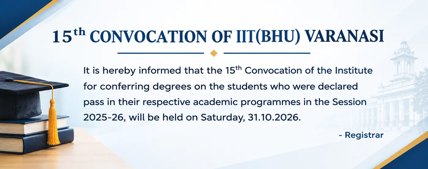 Banner image from the Indian Institute of Technology (BHU) Varanasi website