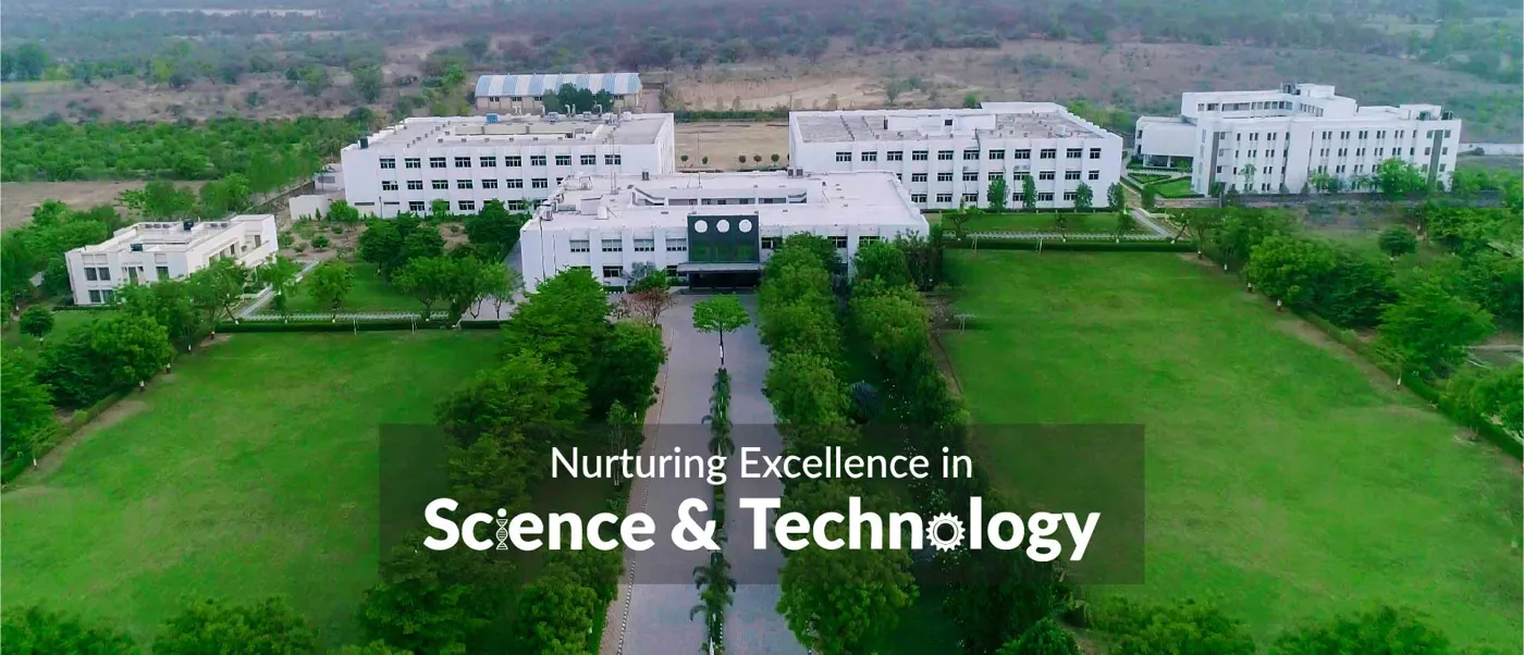 Banner image from the Indrashil University website