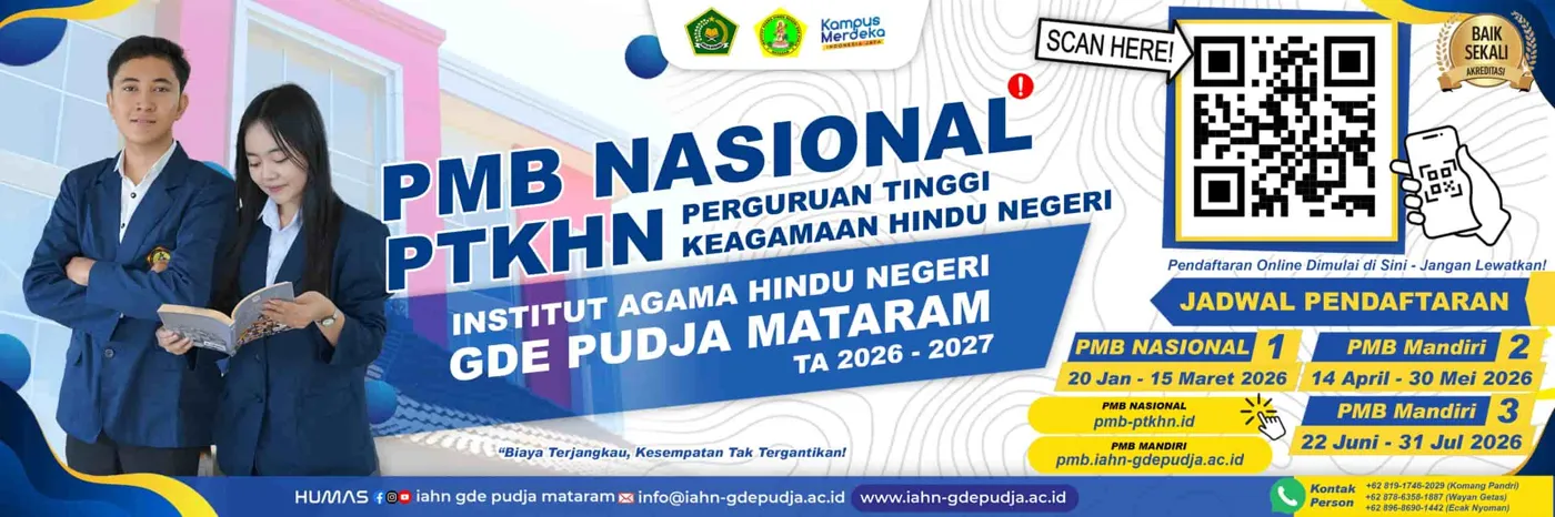 Banner image from the Institut Agama Hindu Negeri Gde Pudja Mataram website