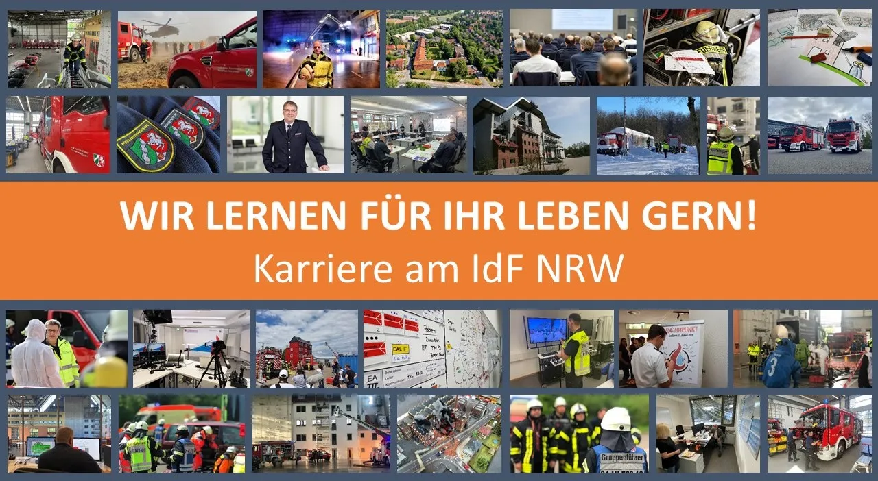 Banner image from the Institut der Feuerwehr Nordrhein-Westfalen website