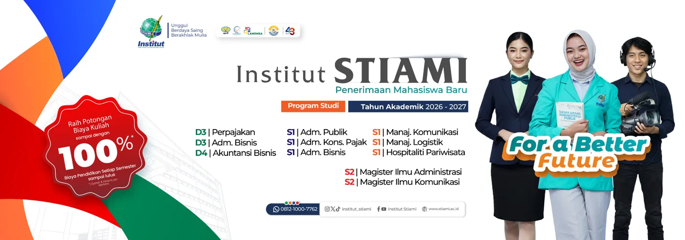 Banner image from the Institut Ilmu Sosial dan Manajemen STIAMI website