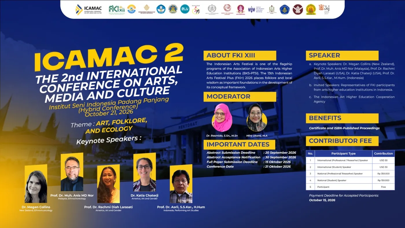 Banner image from the Institut Seni Indonesia Padangpanjang website