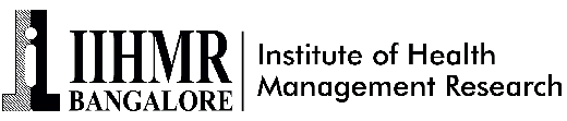 Institute of Health Management Research Bangalore logo