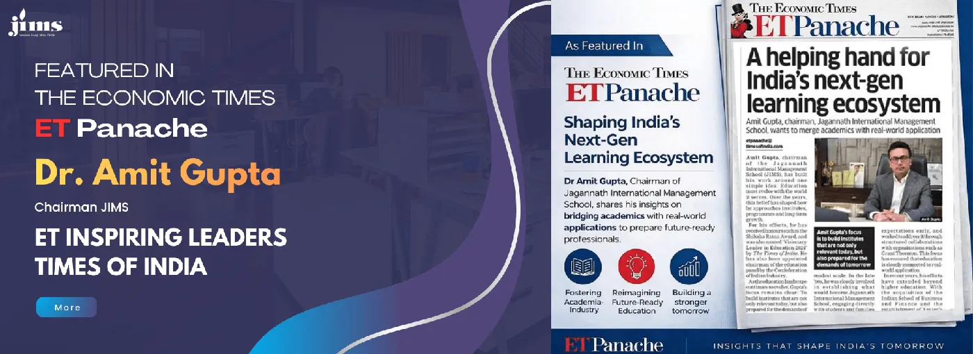 Banner image from the Jagannath International Management School, Vasant Kunj, New Delhi website