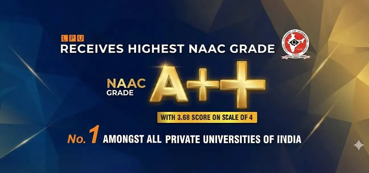 Banner image from the Lovely Professional University website