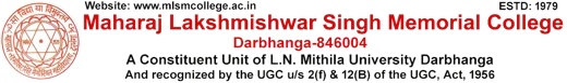 Maharaj Lakshmishwar Singh Memorial College logo