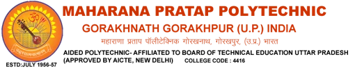 Maharana Pratap Polytechnic Gorakhpur logo