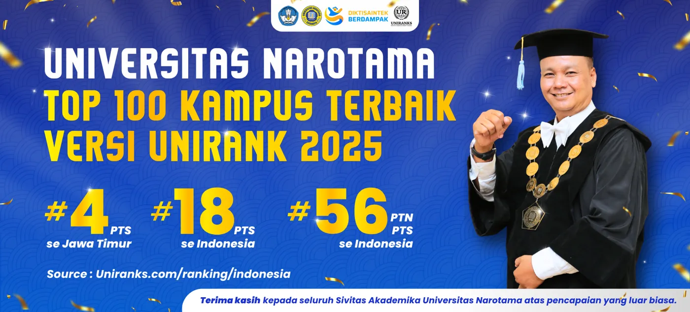 Banner image from the Narotama University website