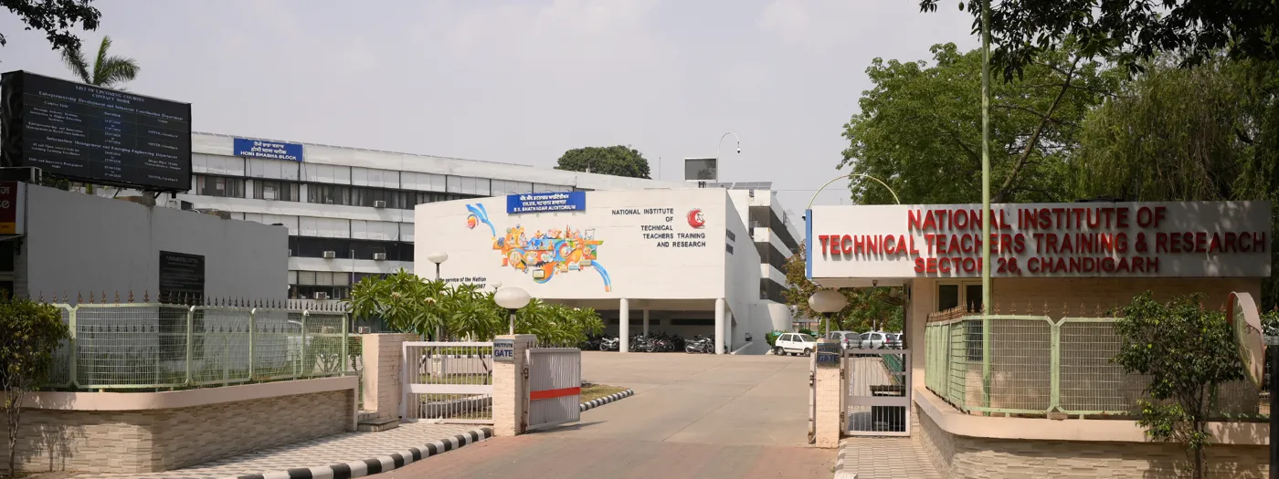 Banner image from the National Institute of Technical Teachers Training and Research, Chandigarh website