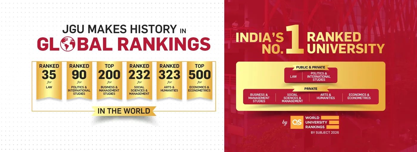 Banner image from the O. P. Jindal Global University website