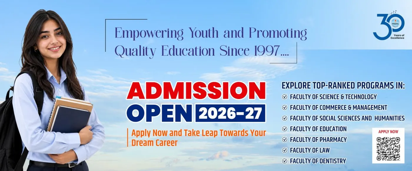 Banner image from the Pacific University website