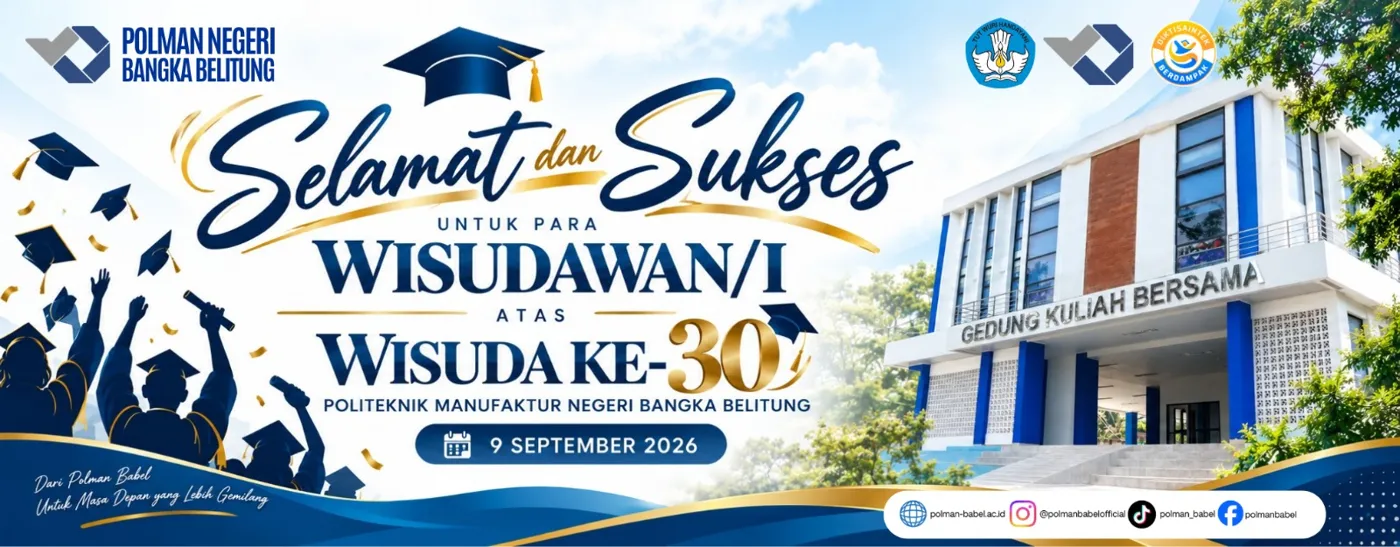 Banner image from the Politeknik Manufaktur Negeri Bangka Belitung website