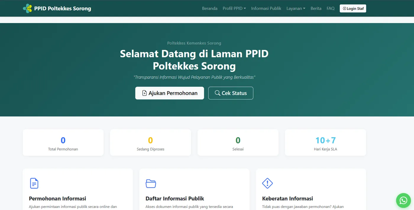 Banner image from the Poltekkes Kemenkes Sorong website