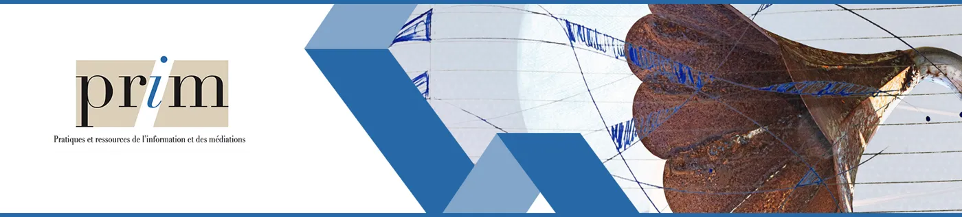 Banner image from the Pratiques et ressources de l’information et des médiations website
