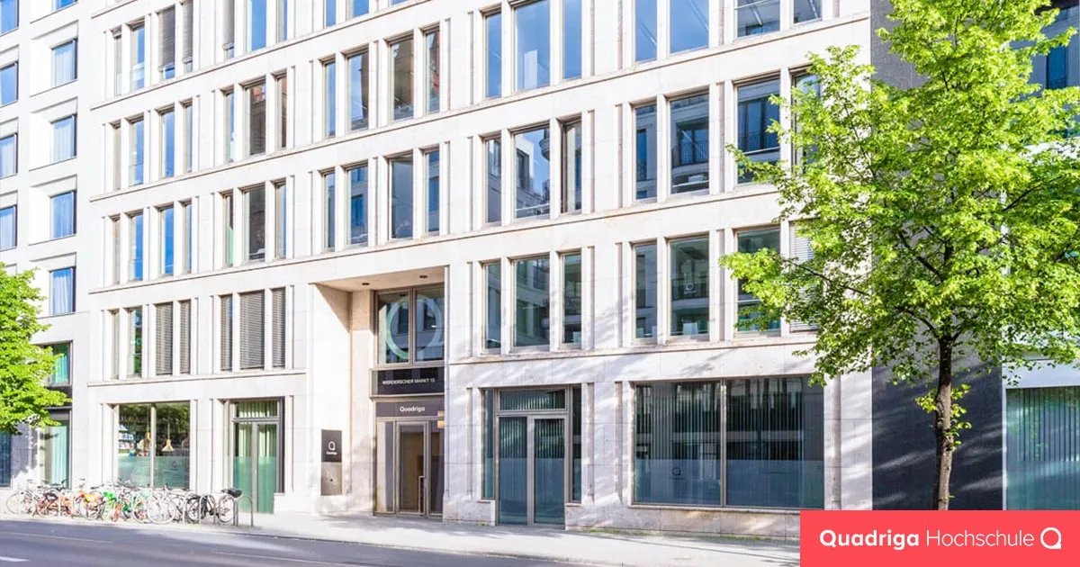 Banner image from the Quadriga Hochschule Berlin website