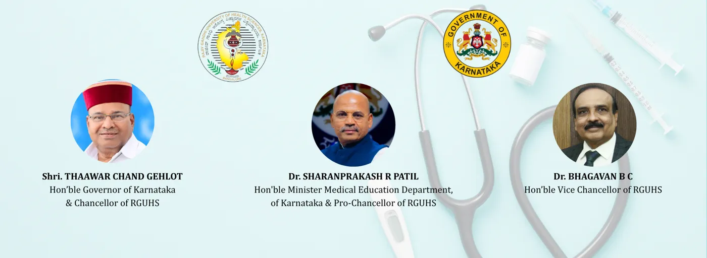 Banner image from the Rajiv Gandhi University of Health Sciences website