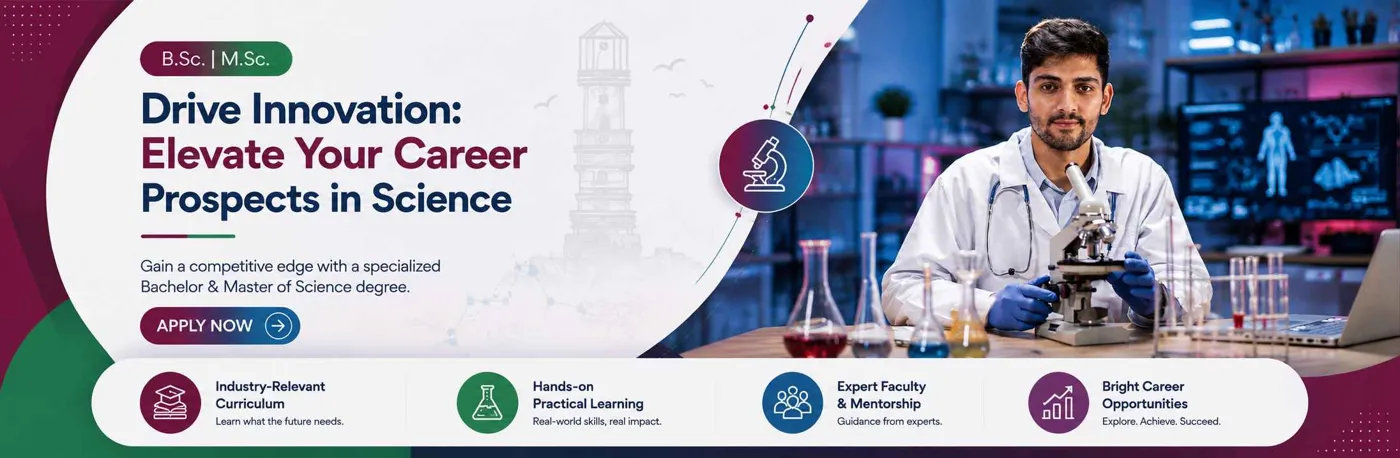 Banner image from the Sabarmati University website