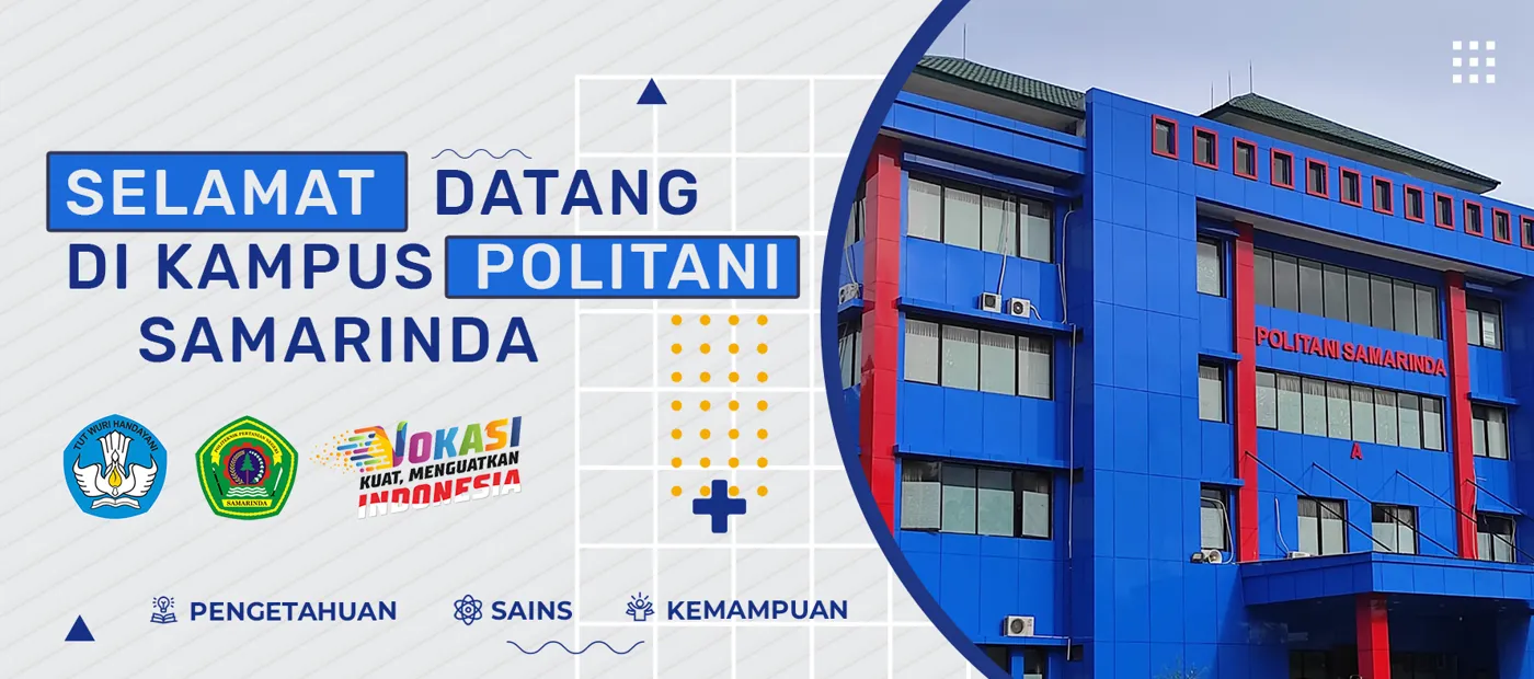 Banner image from the Samarinda State Agricultural Polytechnic website