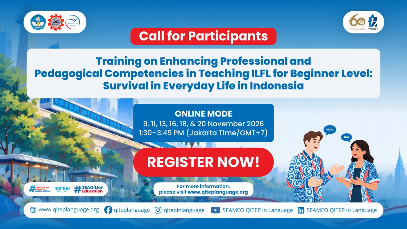 Banner image from the SEAMEO QITEP in Language website