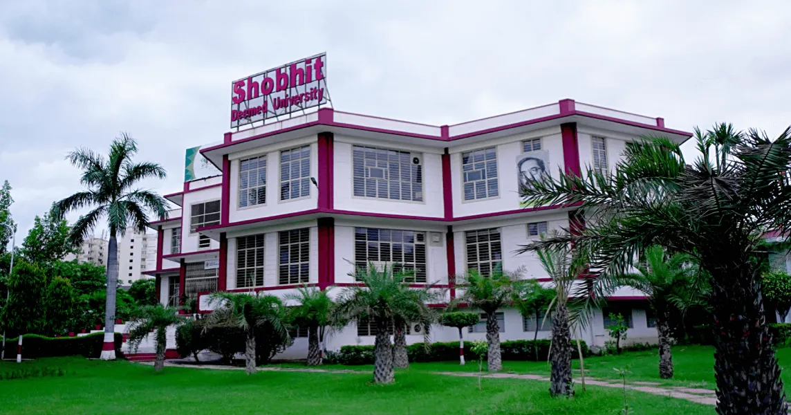 Banner image from the Shobhit University, Meerut website