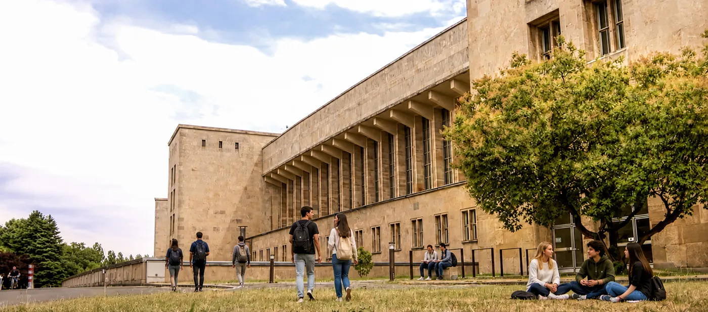 Banner image from the Sigmund Freud Private University - Campus Berlin website