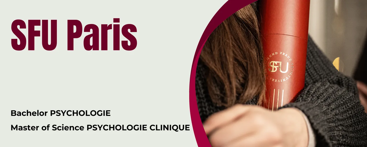 Banner image from the Sigmund Freud Private University - Campus Paris website
