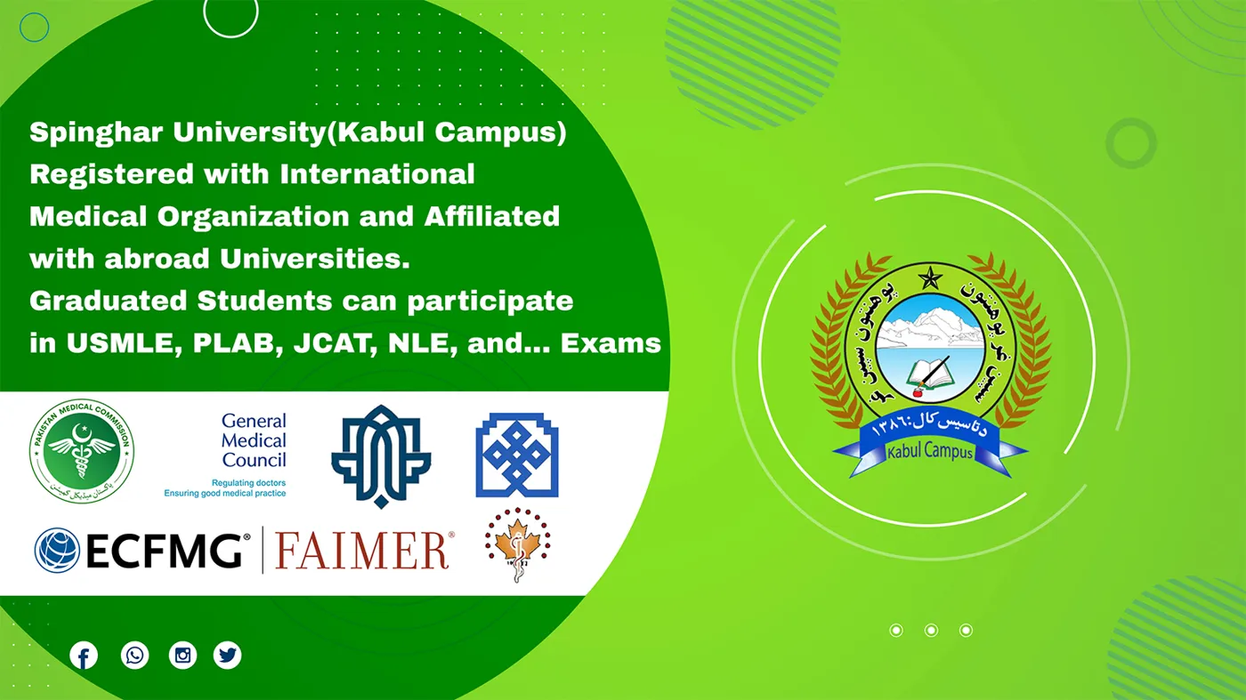 Banner image from the Spinghar Institute of Higher Education, Kabul website