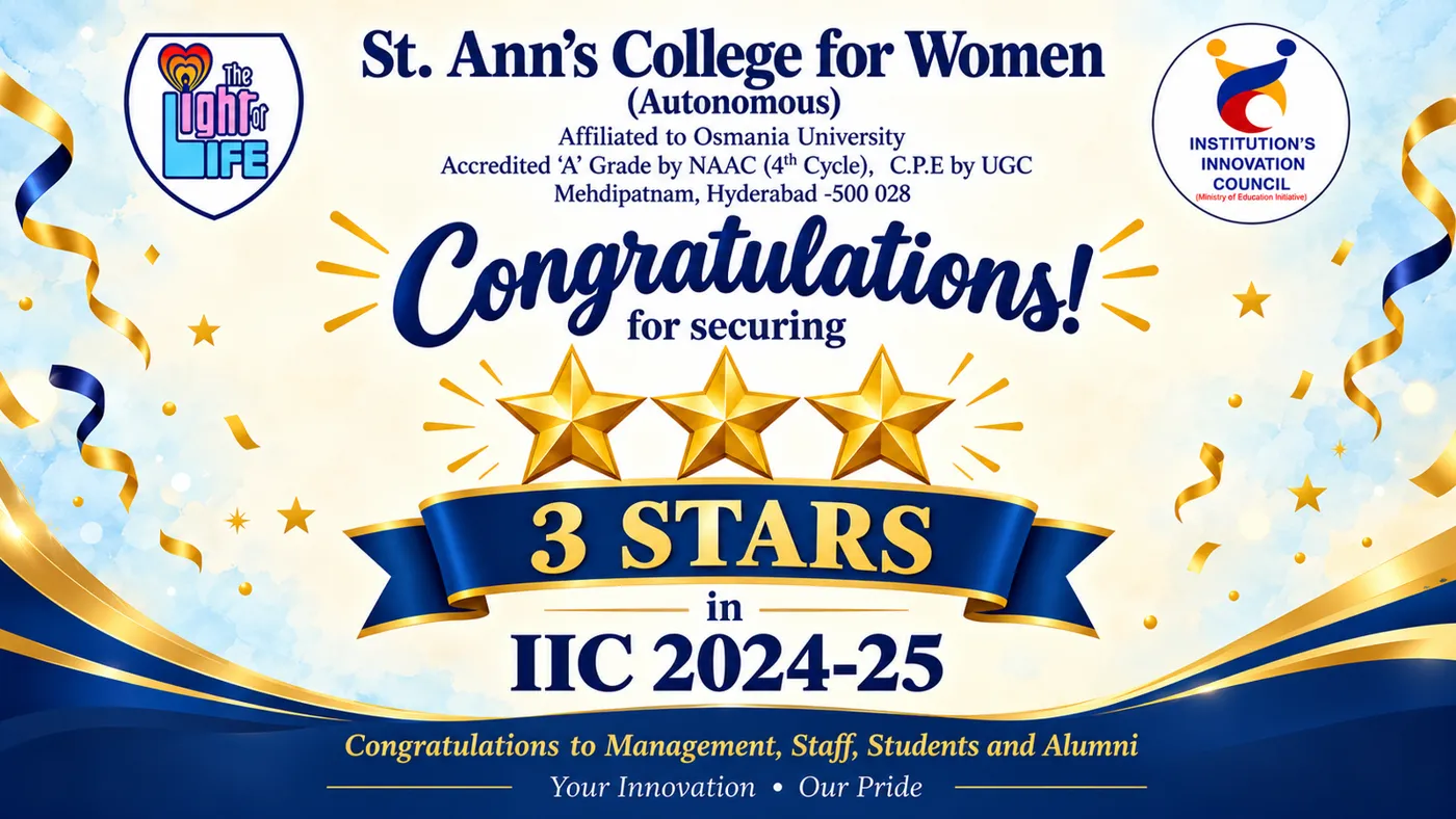 Banner image from the St. Ann’s College for Women website