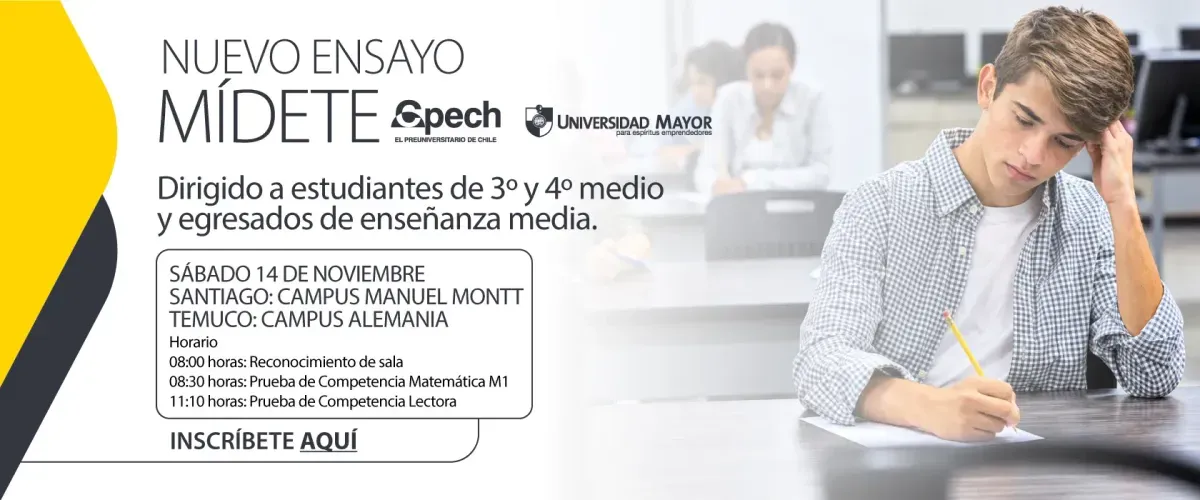 Banner image from the Universidad Mayor website
