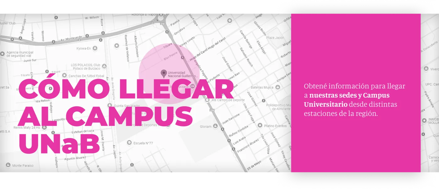 Banner image from the Universidad Nacional Guillermo Brown website