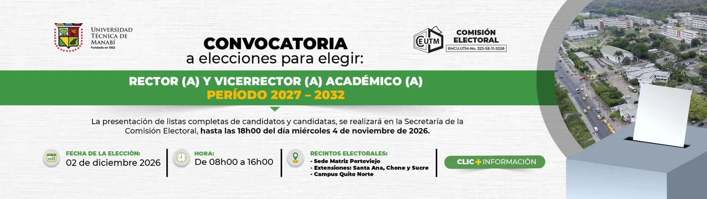 Banner image from the Universidad Técnica de Manabí website