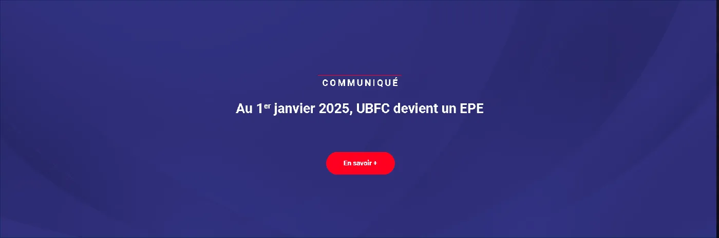 Banner image from the Université Bourgogne - Franche-Comté website