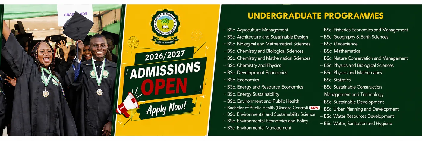 Banner image from the University of Environment and Sustainable Development website