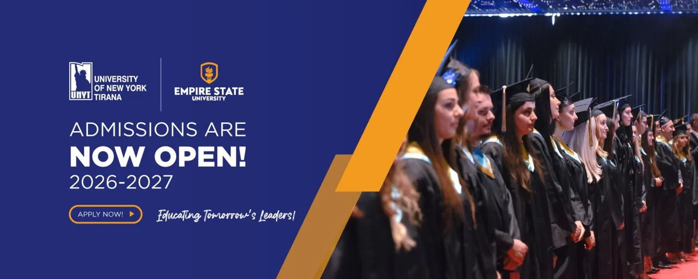 Banner image from the University of New York Tirana website