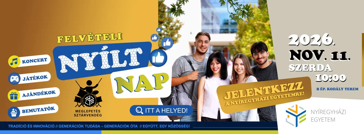 Banner image from the University of Nyíregyháza website