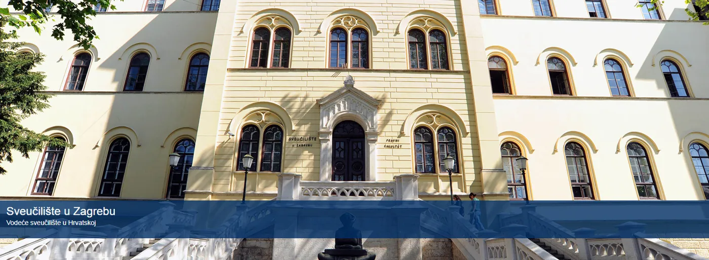 Banner image from the University of Zagreb website