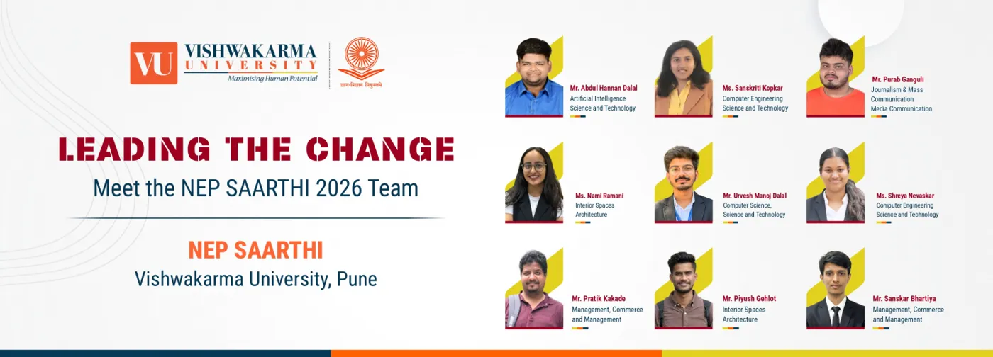 Banner image from the Vishwakarma University website